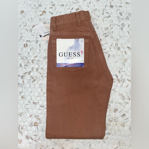 Women’s brown Guess (original fit) Narrow Leg high-waisted jeans size 24 - Picture 4 of 7